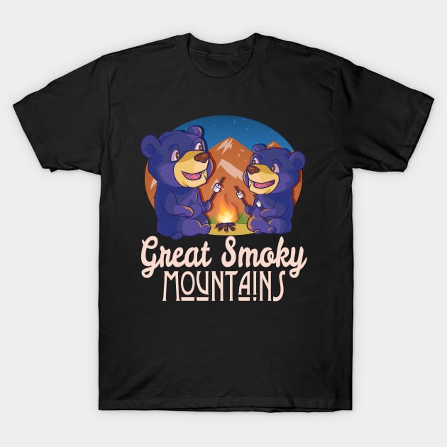 Great Smoky Mountains National Park Black Bear T-Shirt by Noseking